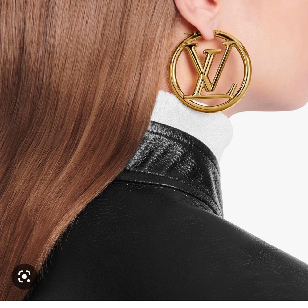 Beautiful Authentic Louis Vuitton Hoop Earrings